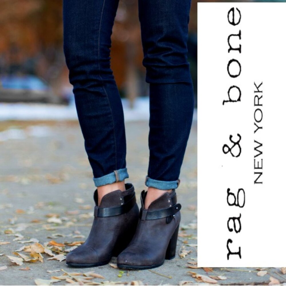 Rag & Bone Leather Harrow Ankle Boot